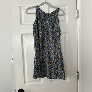 Aryeh Blue and Yellow Paisley Women's Skirt